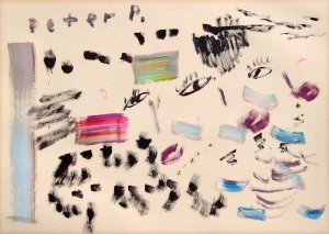 ´06.05.07´ Pinselauswaschbild