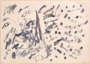 ´12.11.07´ Pinselauswaschbild