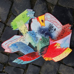 Bild mit orangenem Fleck - jetzt ist der Fleck schwarz. Görlitz