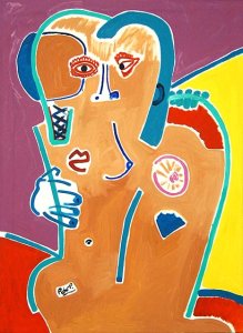 ´Frauenakt mit Kopf´