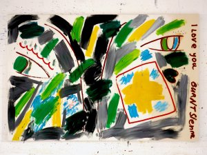 ´i love you burnt sienna´