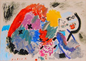 ´Pinselauswaschbild ´