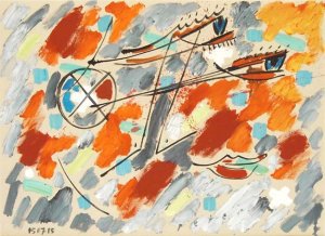 ´rhythmischer Kopf mit viel Grau ´