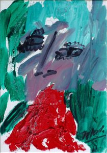 ´Selbstportrait als Mörder (Blut speiend)´