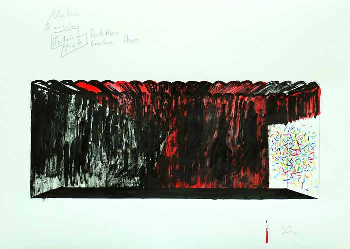 Sketches for Barcelona Dark Room Creature by Peter Piek