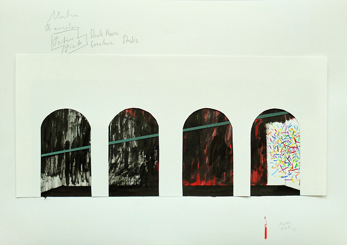 Sketches for Barcelona Dark Room Creature by Peter Piek